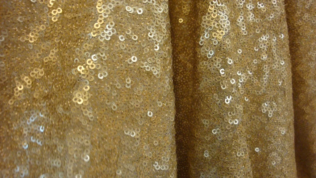 Disco Matt Gold - Stretch Sequins - Image 4