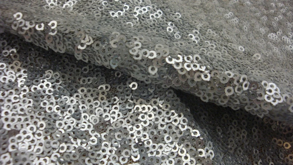 Disco Matt Silver - Stretch Sequins