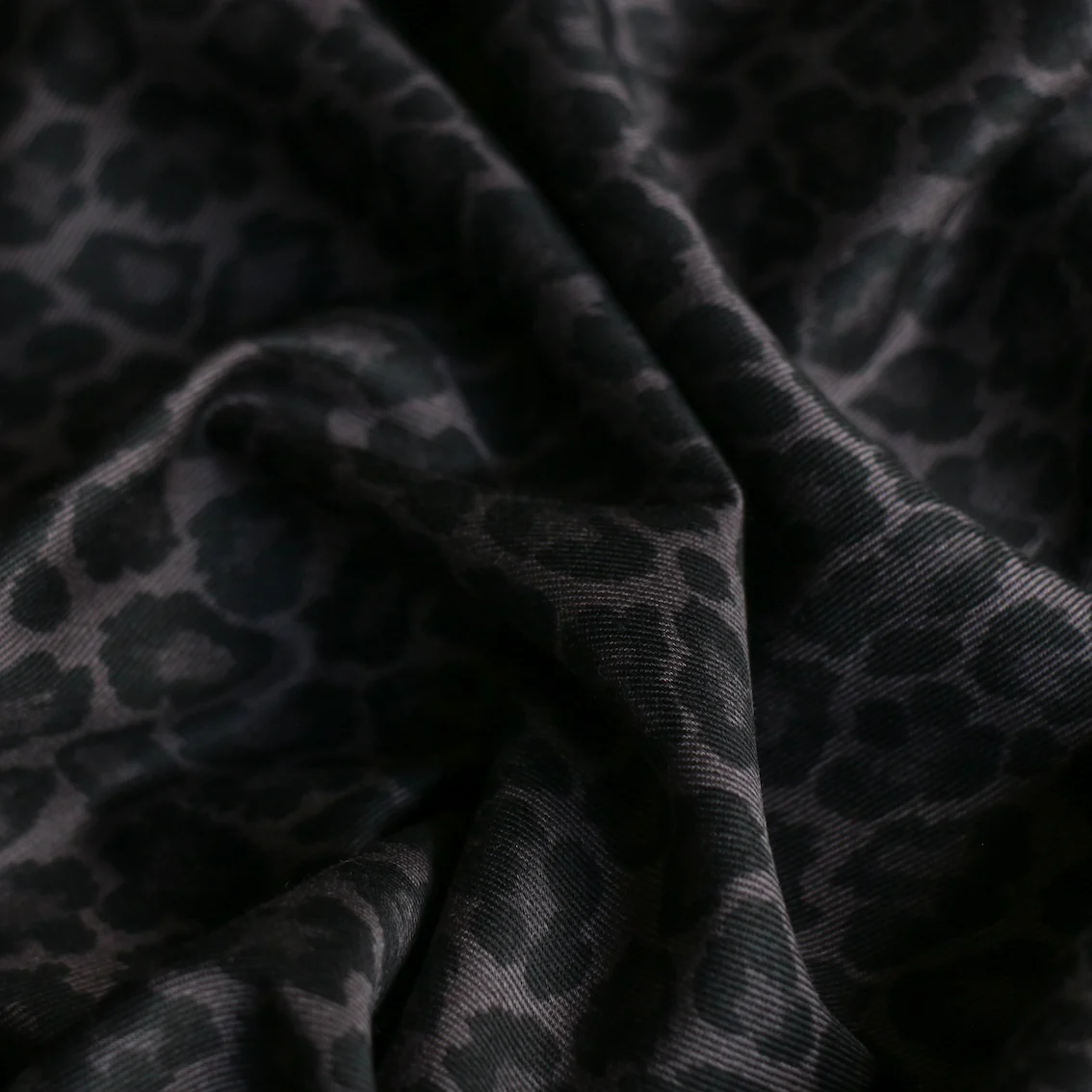 Dobu Cat Grey - Cotton Drill - Image 2