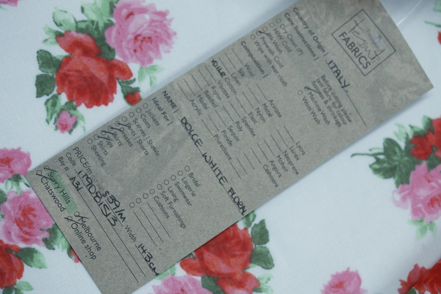 Swiss Dolce White Floral - Image 4
