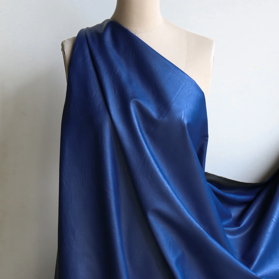 Donatella Blue Faux Leather - Image 3