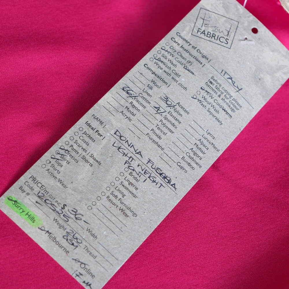 Donna Fuchsia Lightweight Ponti - Image 3