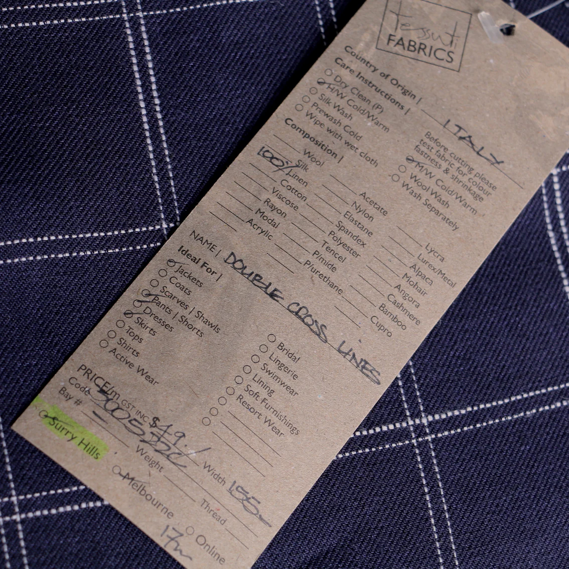 Double Line Cross Linen Twill - Image 4