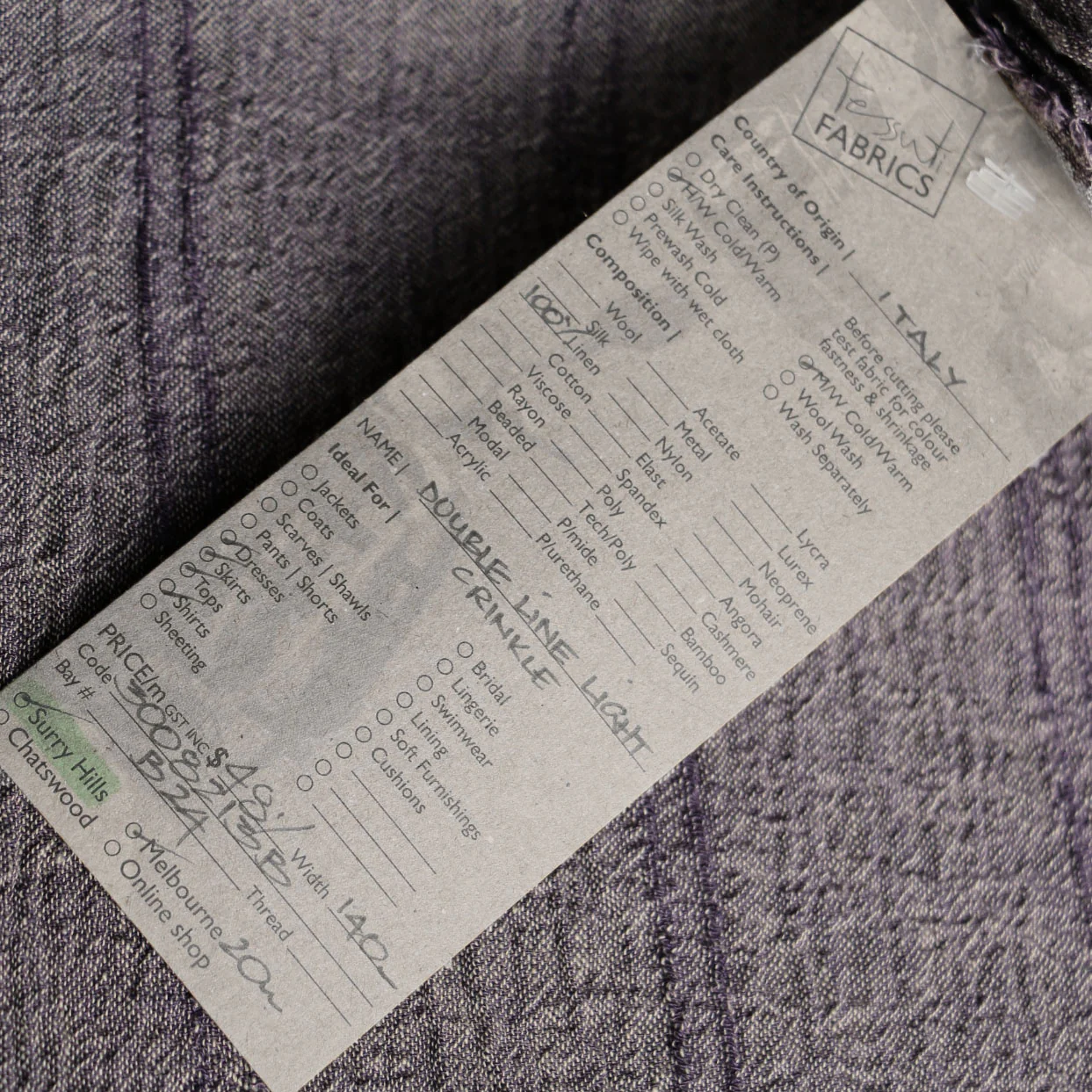 Double Line Light - Crinkle Linen - Image 4