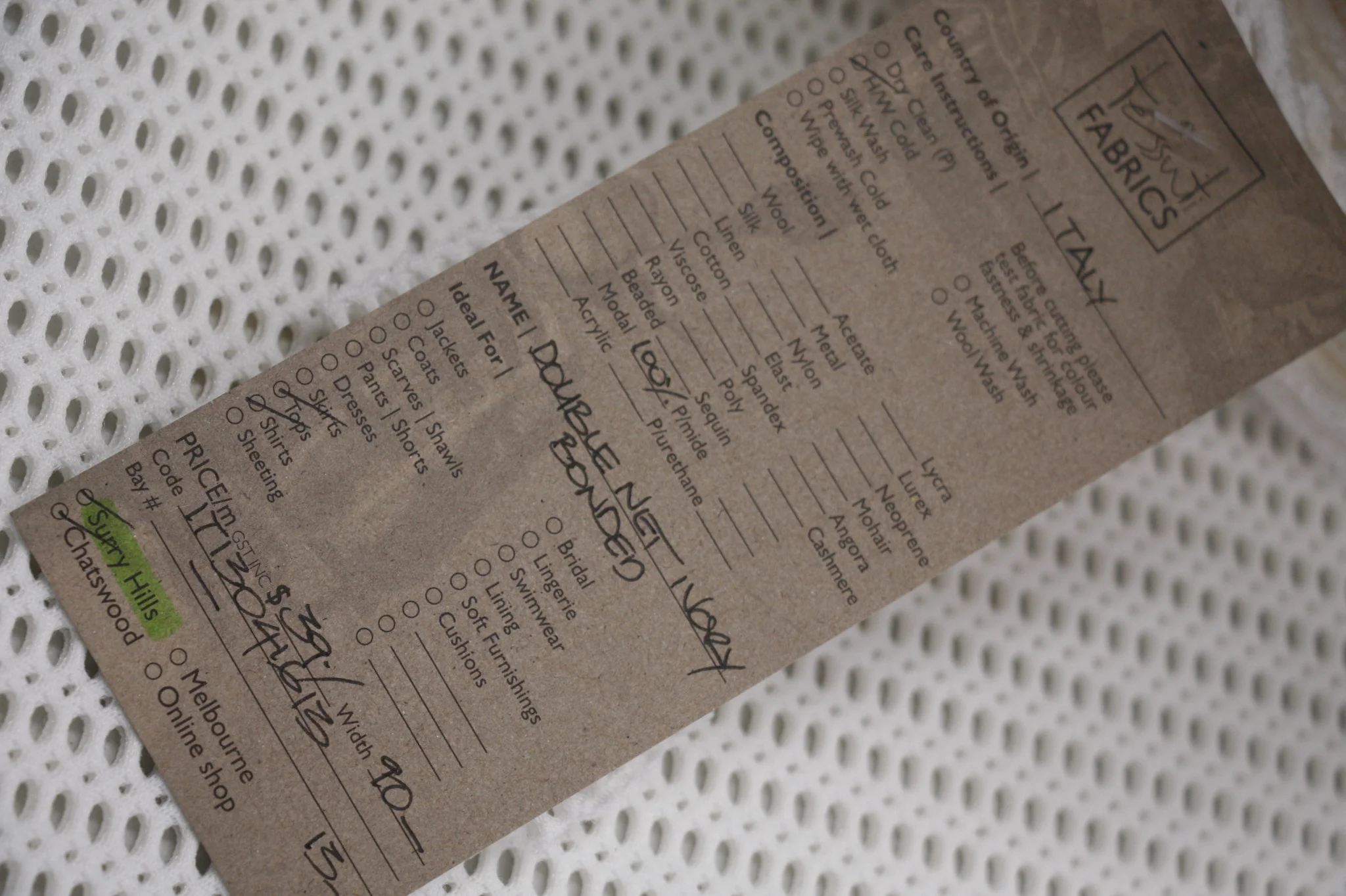 Double Net Ivory Bonded - Image 3