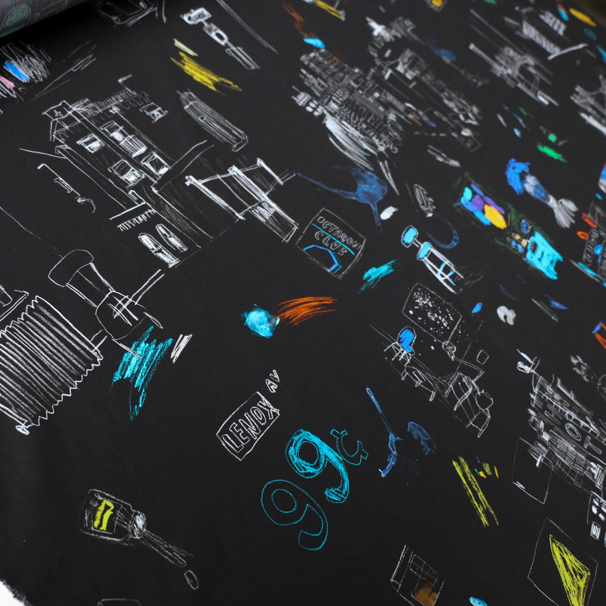 Downtown Nero Poplin - Image 4