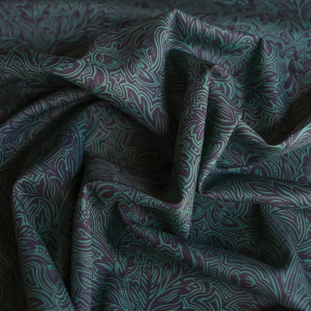 Dramatic Bloom Teal/Navy Liberty Tana Lawn⢠- Image 2