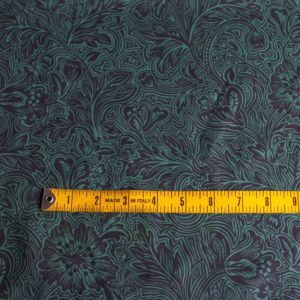 Dramatic Bloom Teal/Navy Liberty Tana Lawn⢠- Image 3