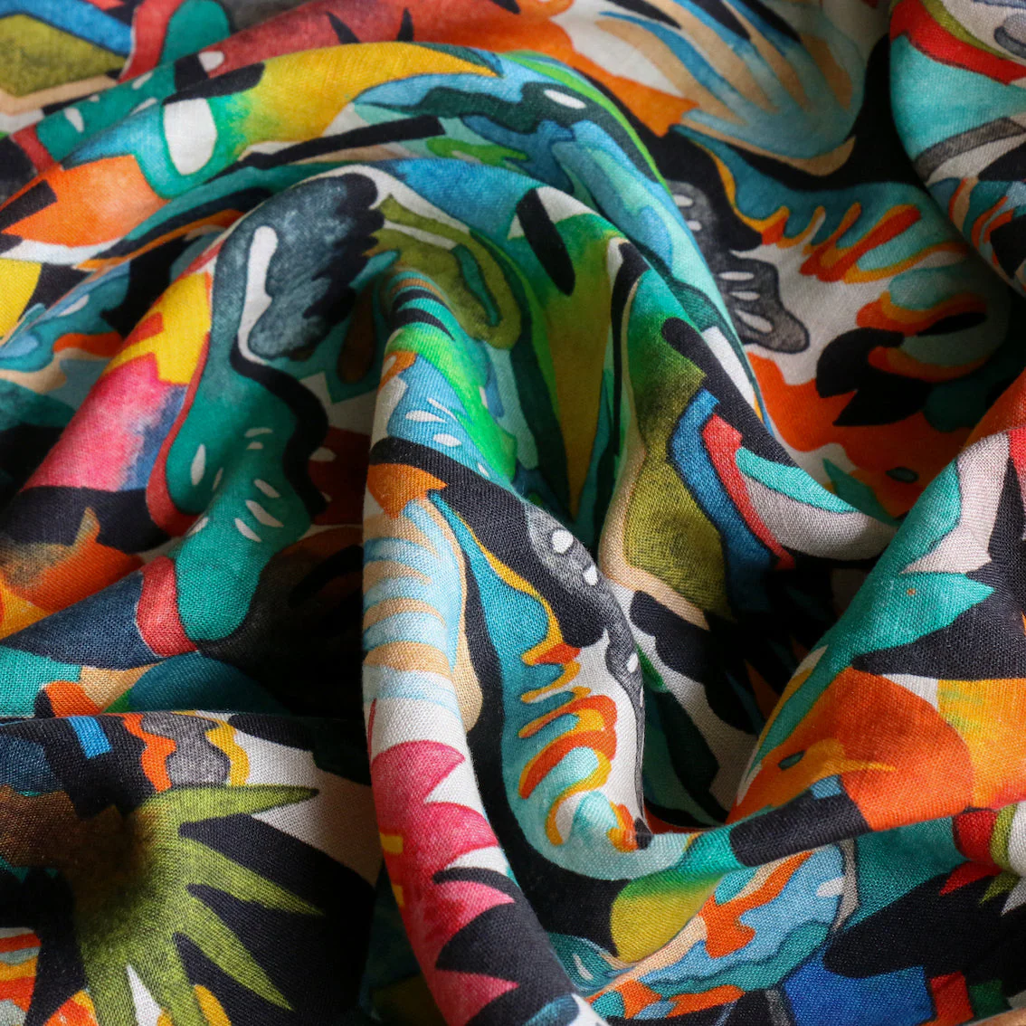 Dreamland Washed Printed Linen - Image 2