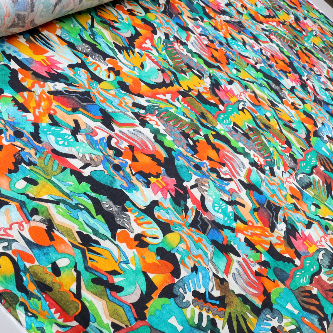 Dreamland Washed Printed Linen - Image 4