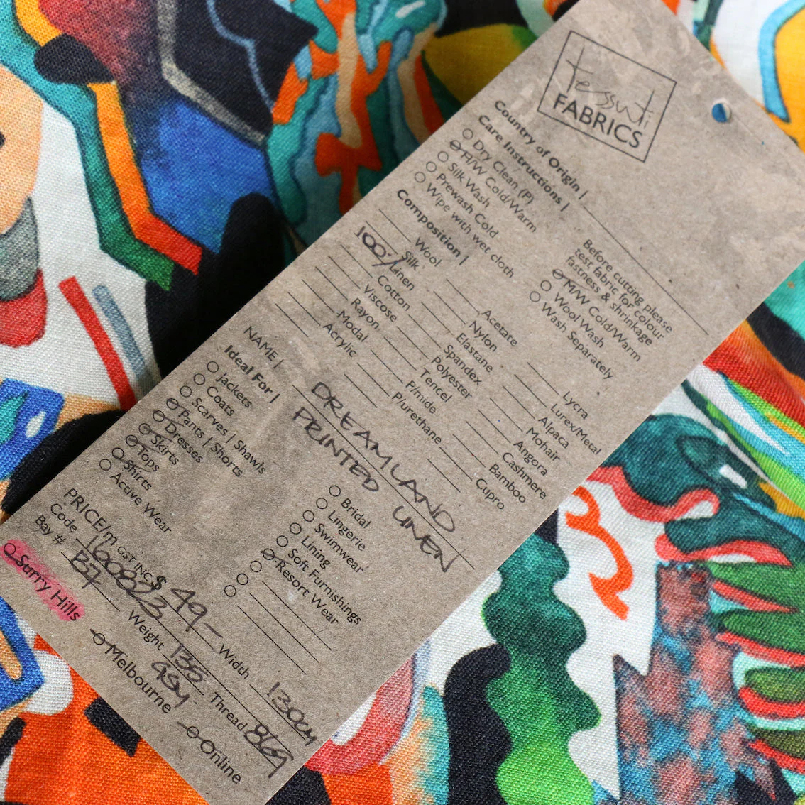Dreamland Washed Printed Linen - Image 5