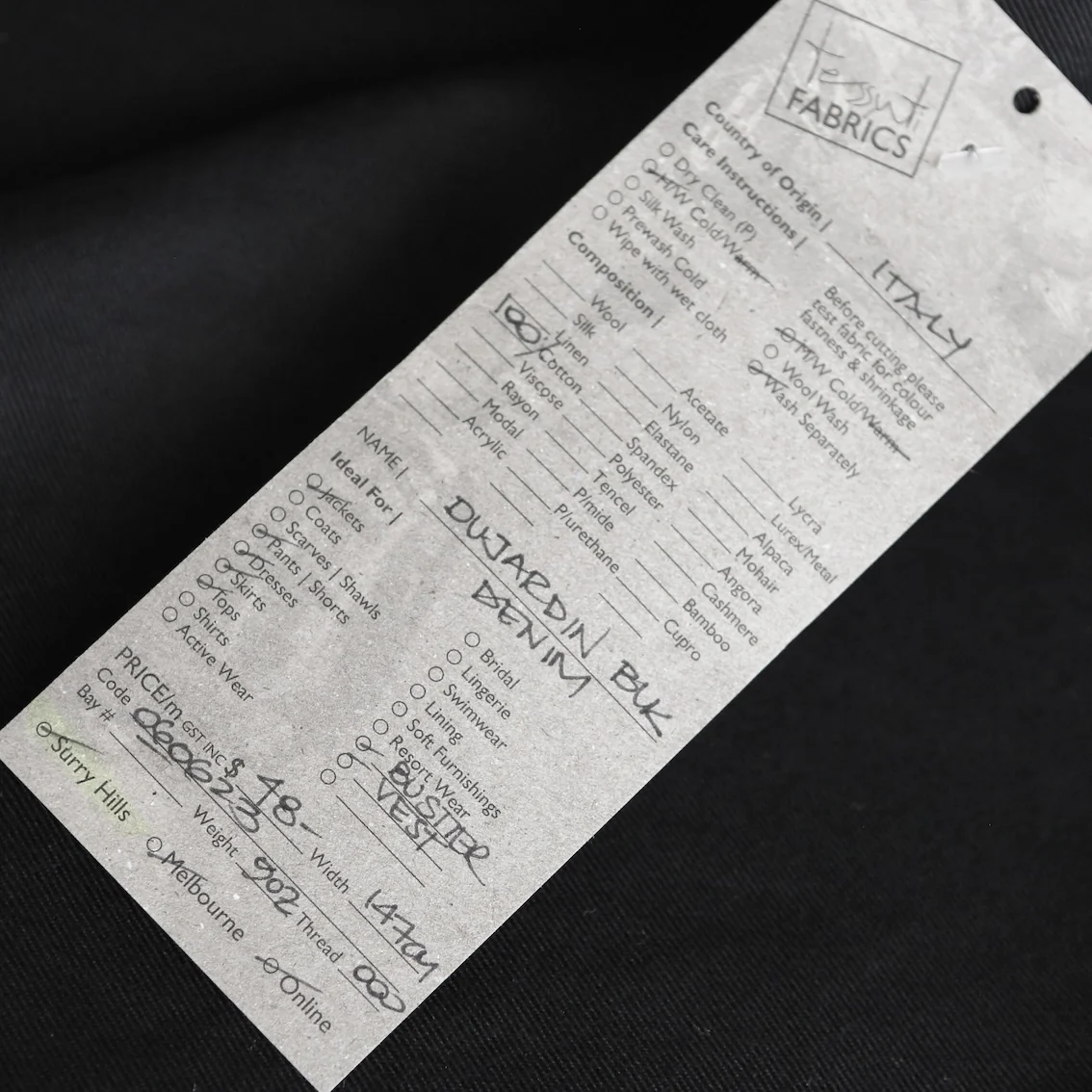 Dujardin Black Denim - Image 3