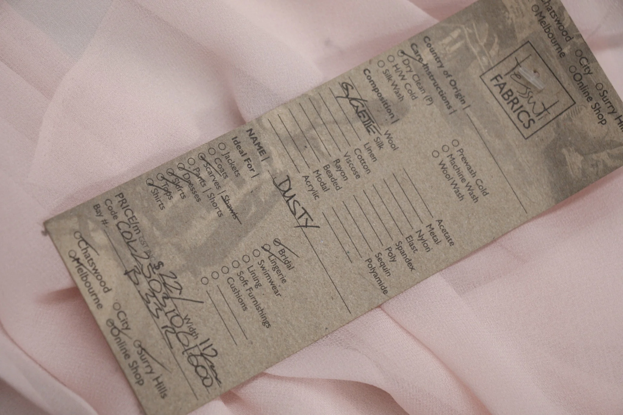 Dusty Silk Georgette - Image 2