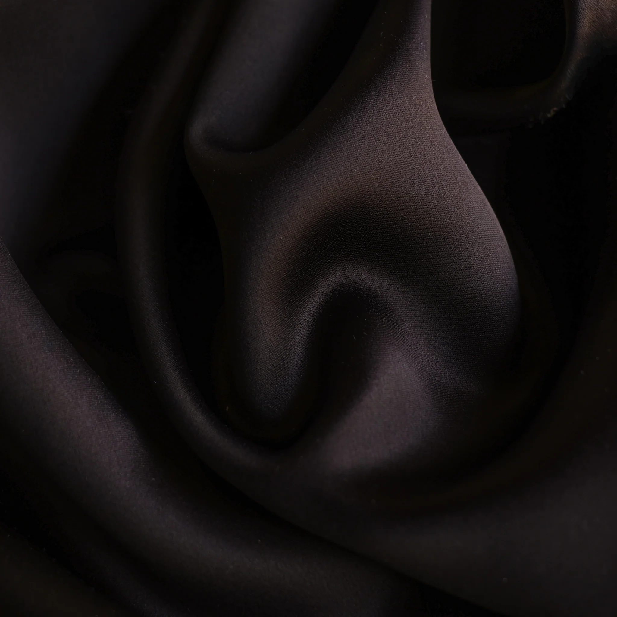 Ebano Chocolate Seta Di Sera - Double Sided Satin Silk - Image 2