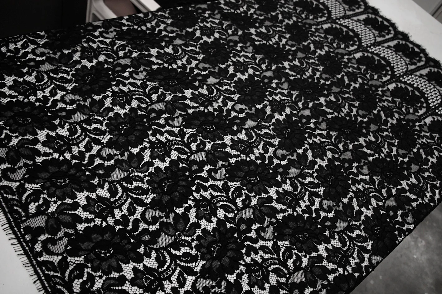Ebony Corded Lace - Image 2