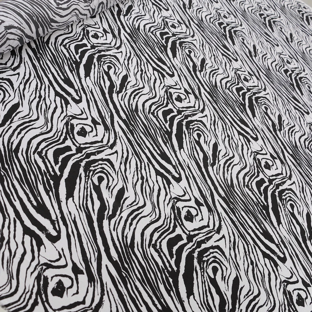 Ebony Twisters - Silk Crepe De Chine - Image 4