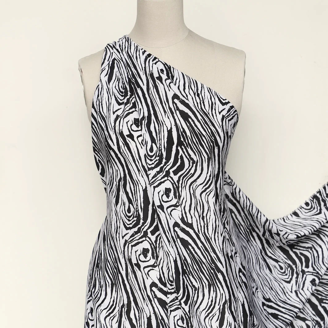 Ebony Twisters - Silk Crepe De Chine - Image 6