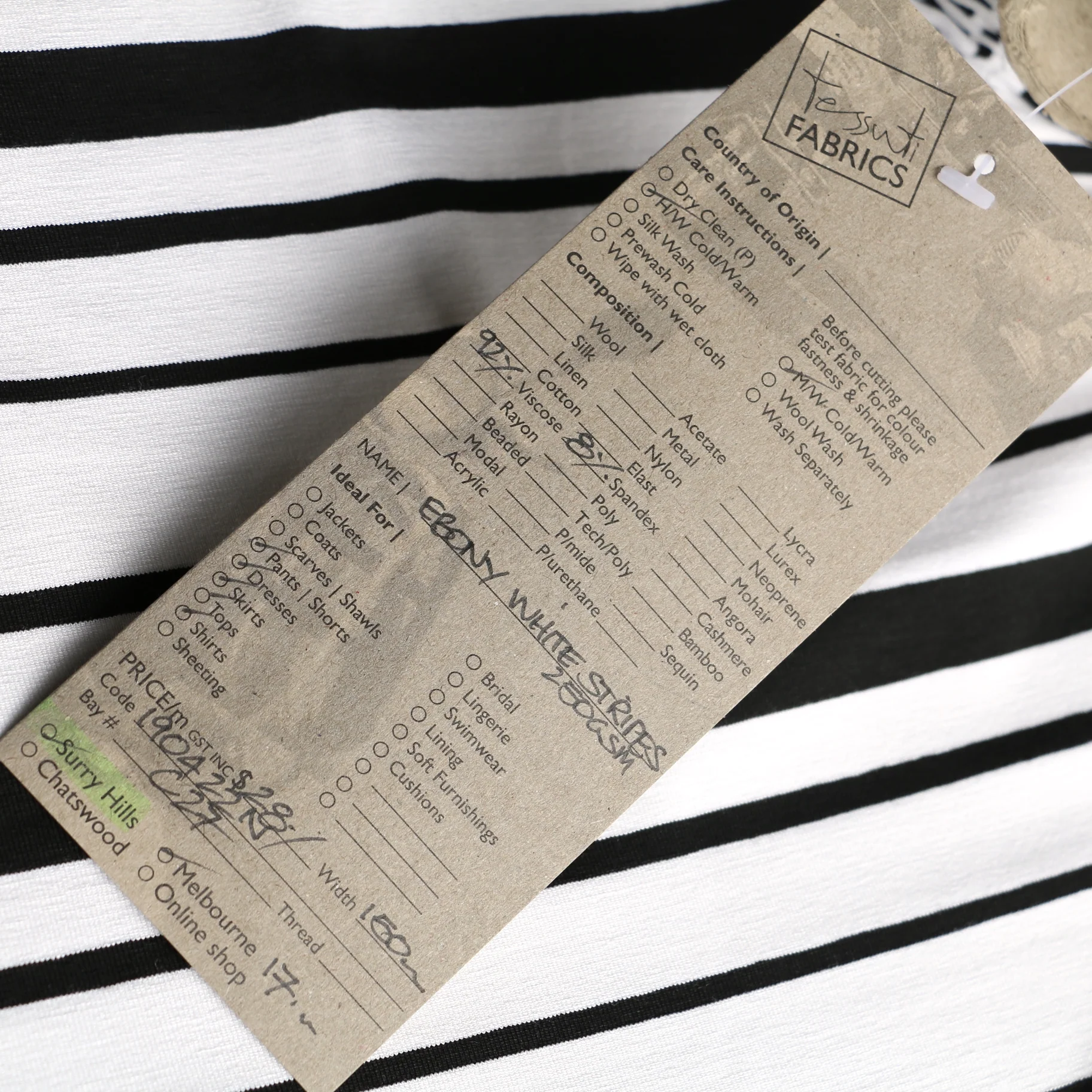 Ebony White Stripes - Image 4