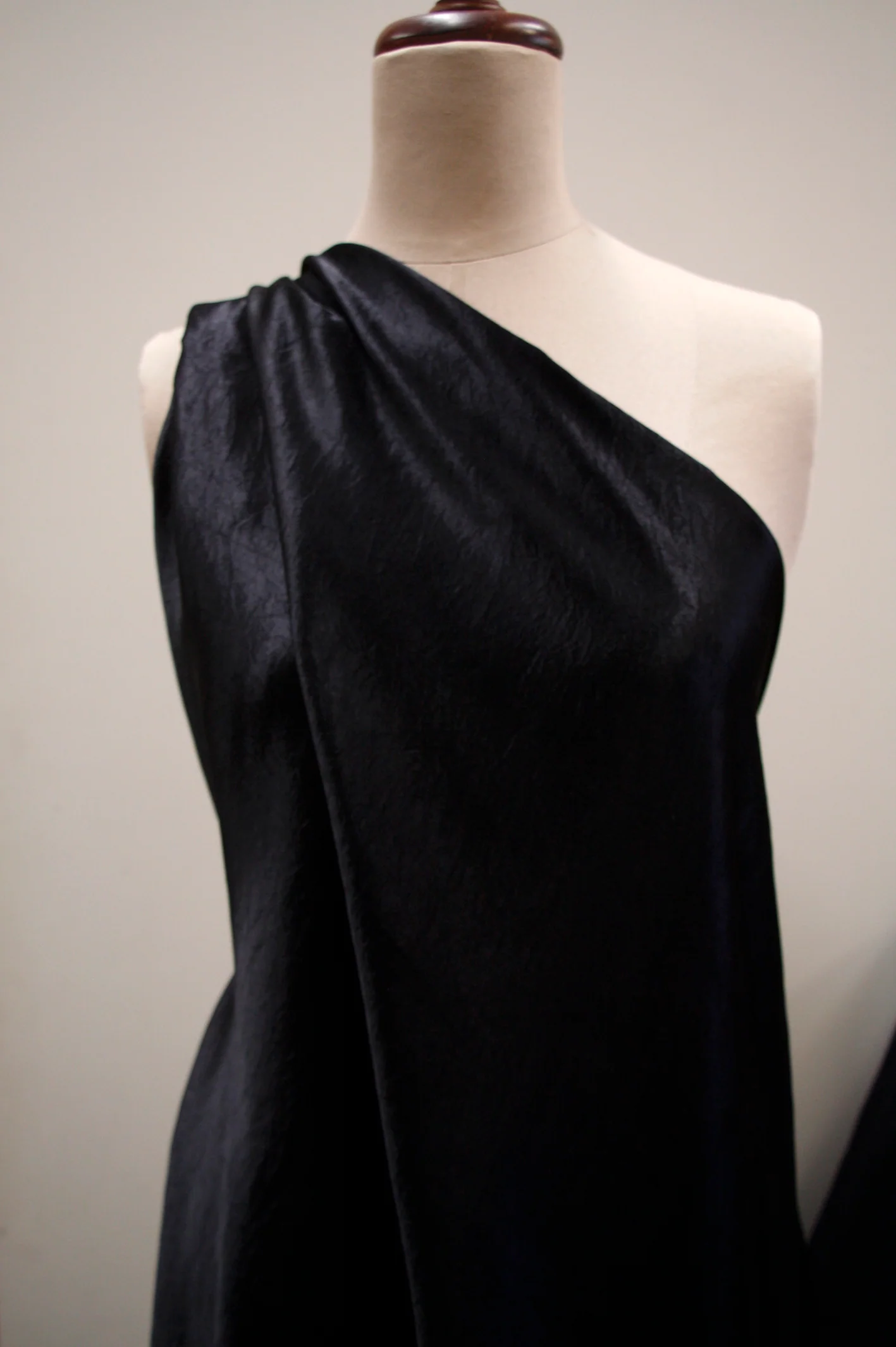Ebony Wrinkle - Acetate Vintage Satin - Image 3