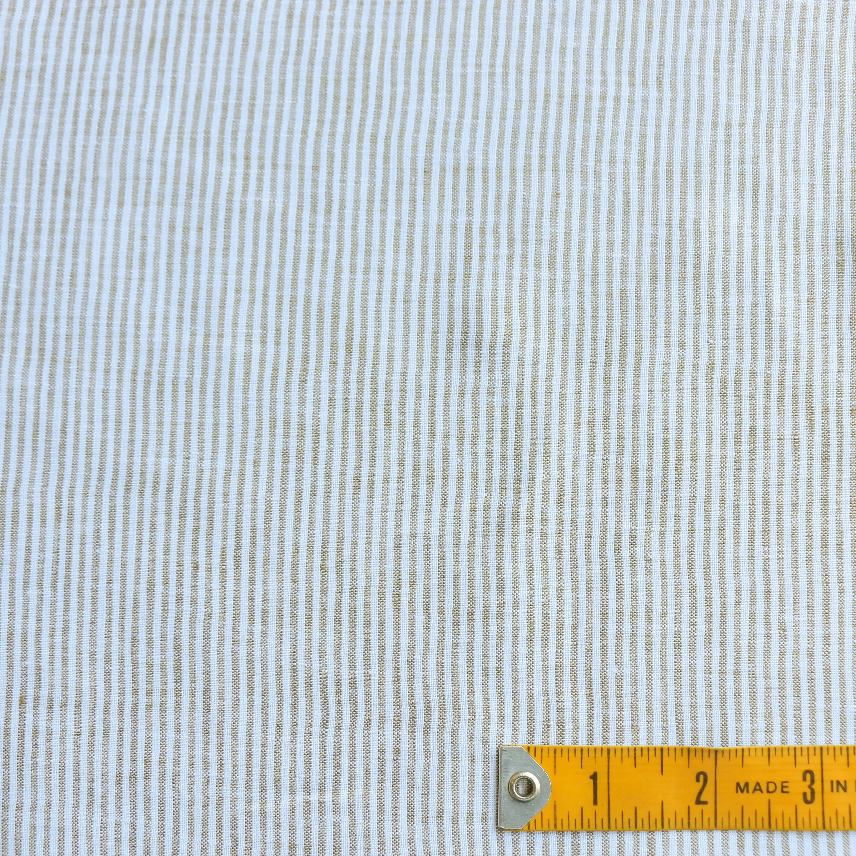 Elba Stripe Linen - Sage/White - Image 3