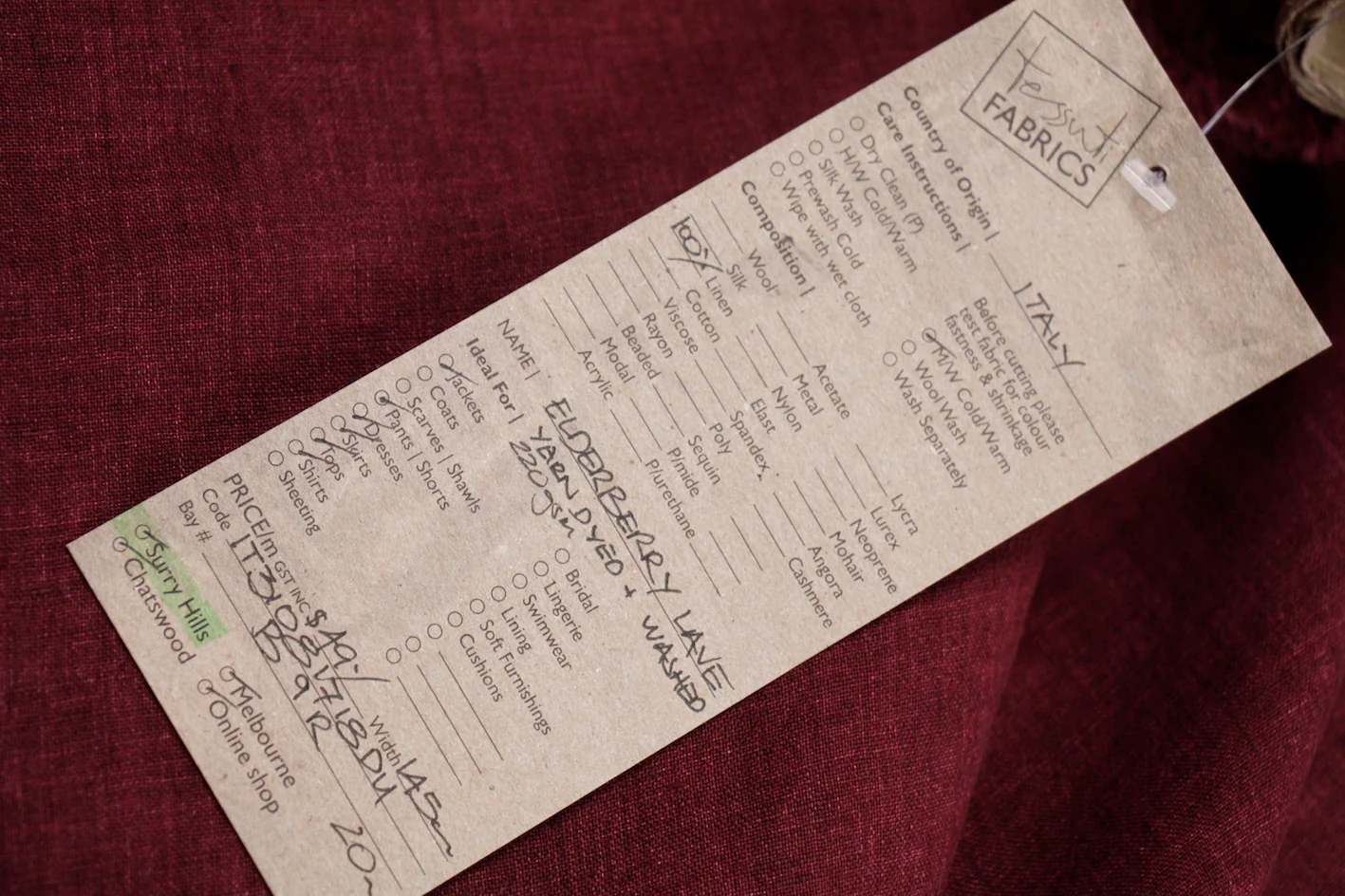Elderberry Lave Linen - Image 2