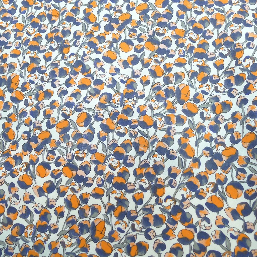 Eliza Tana Lawn Orange - Image 2