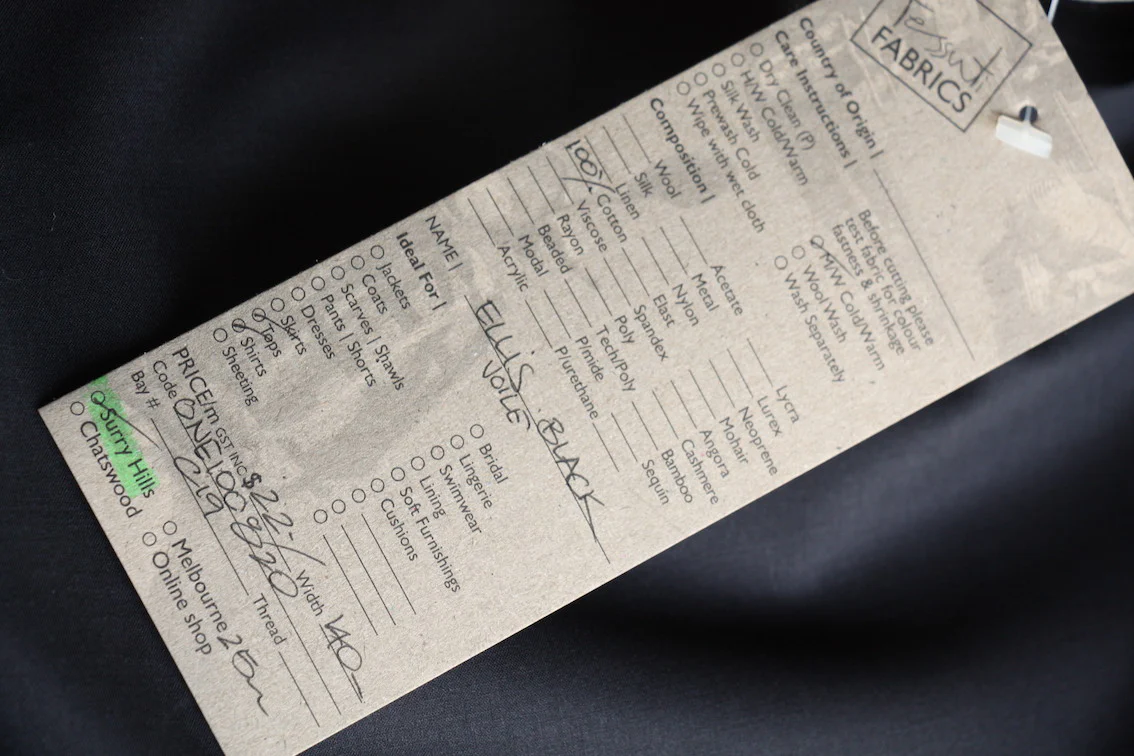 Ellis Black Voile - Image 2