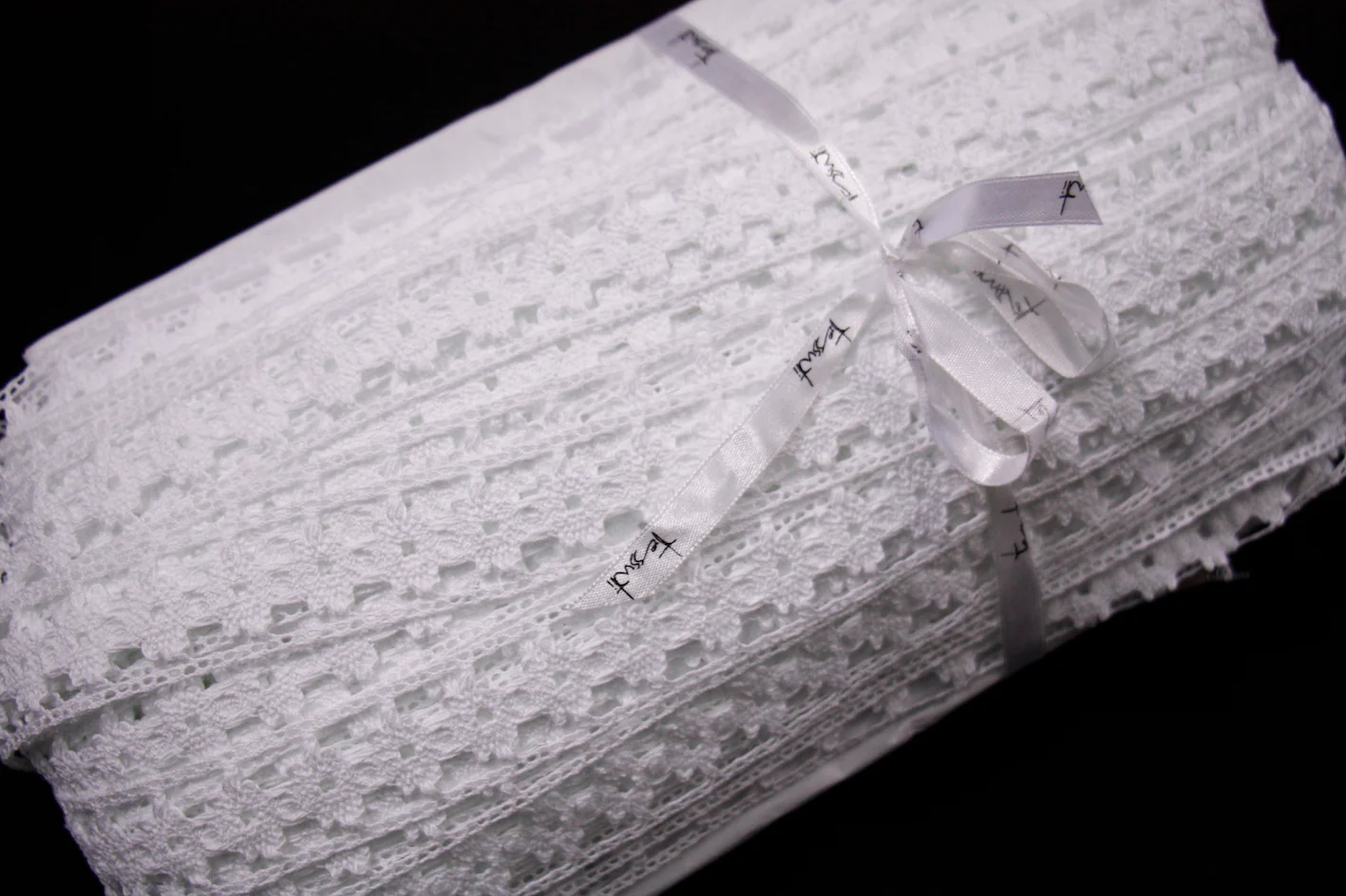Eloise White Lace Trim