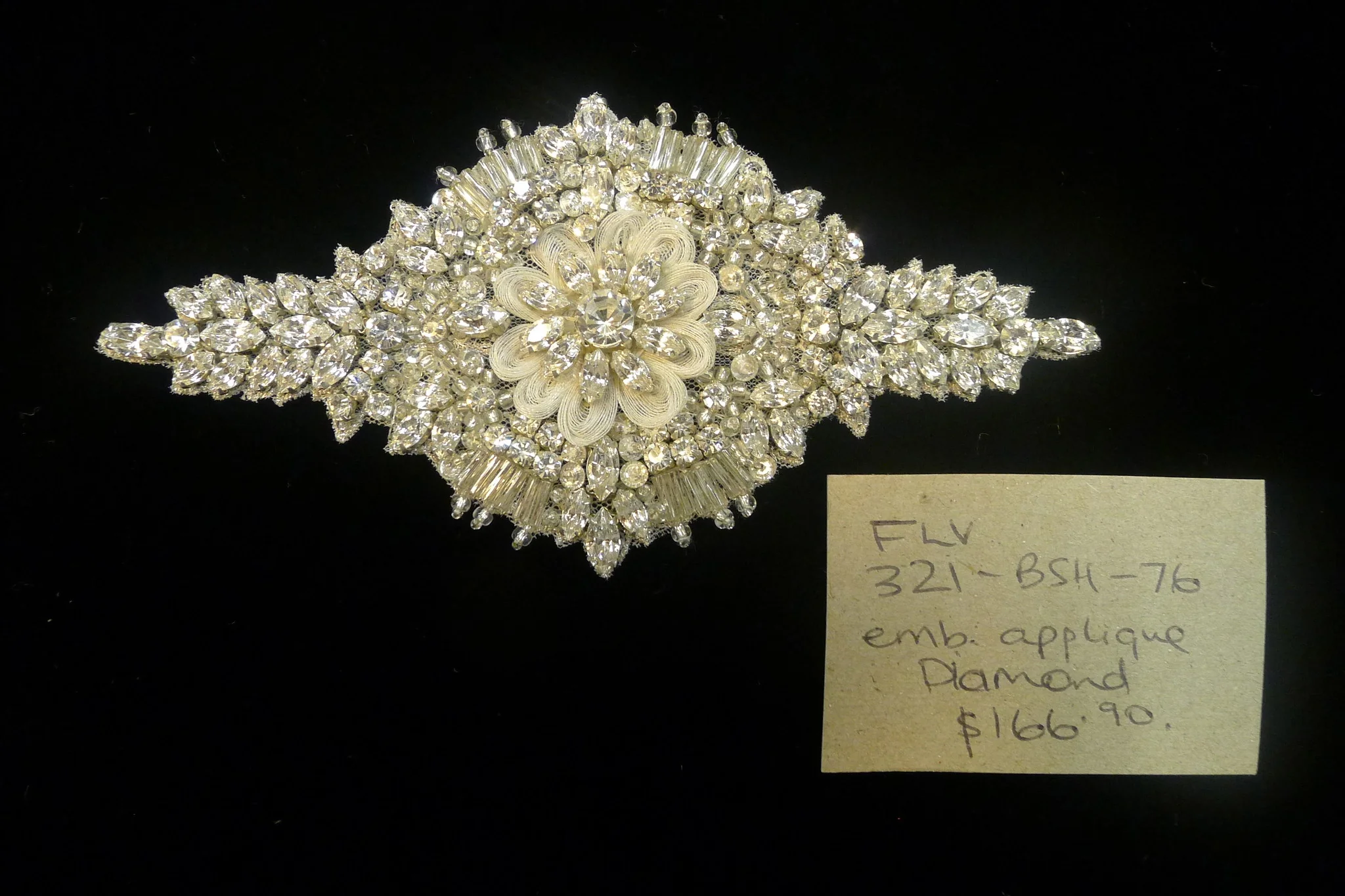 Embellished Applique Diamante Motif - Image 2