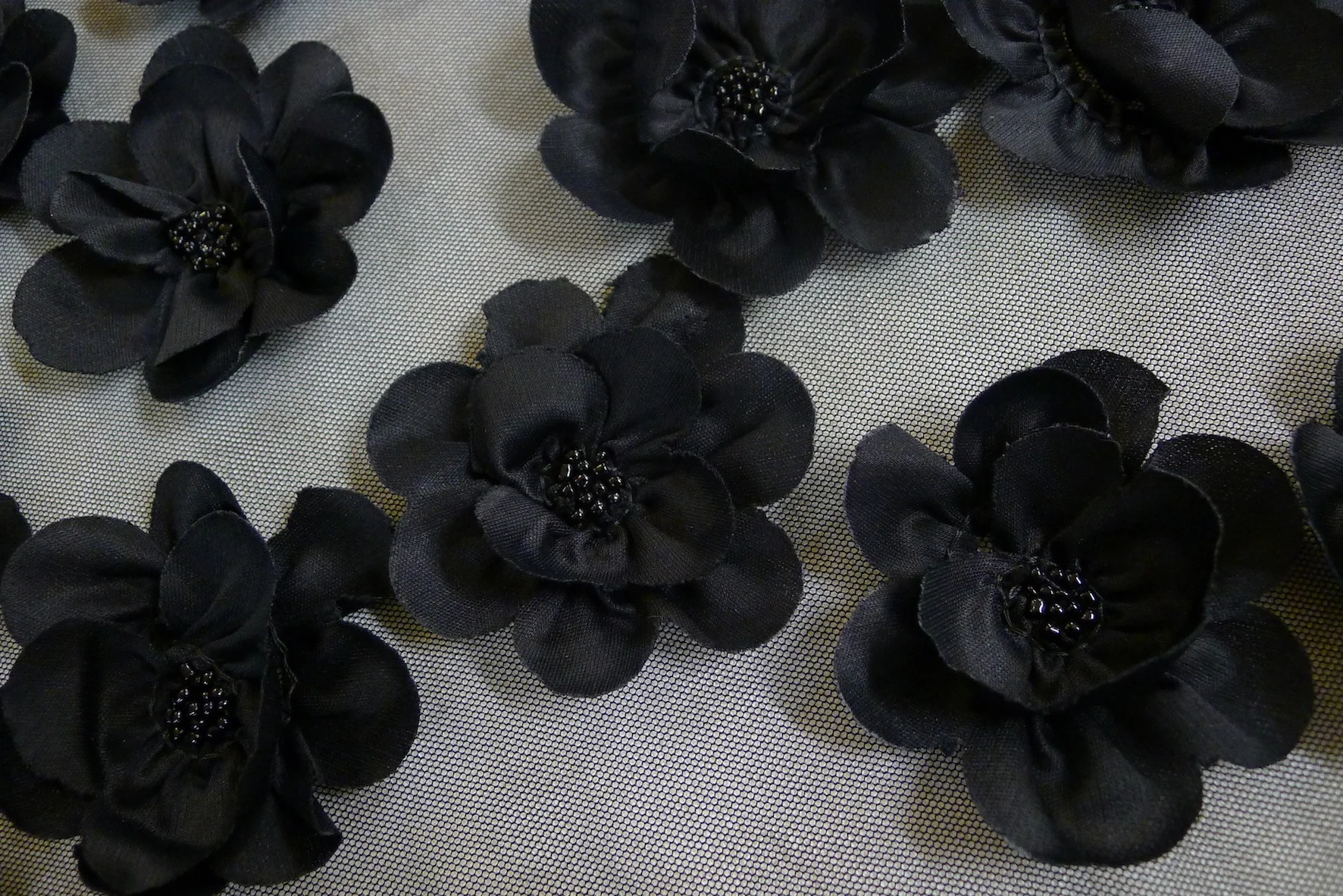 Embroidered Tulle Black - Image 3
