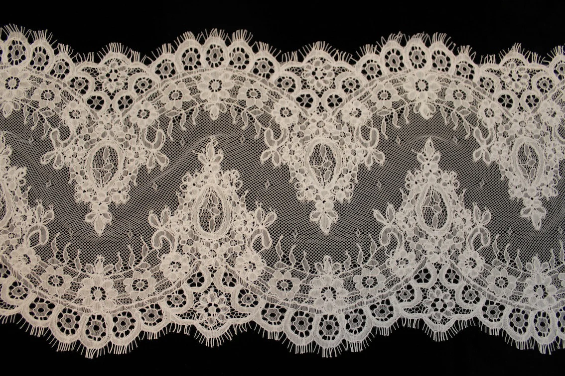 Embroidered Tulle Trim