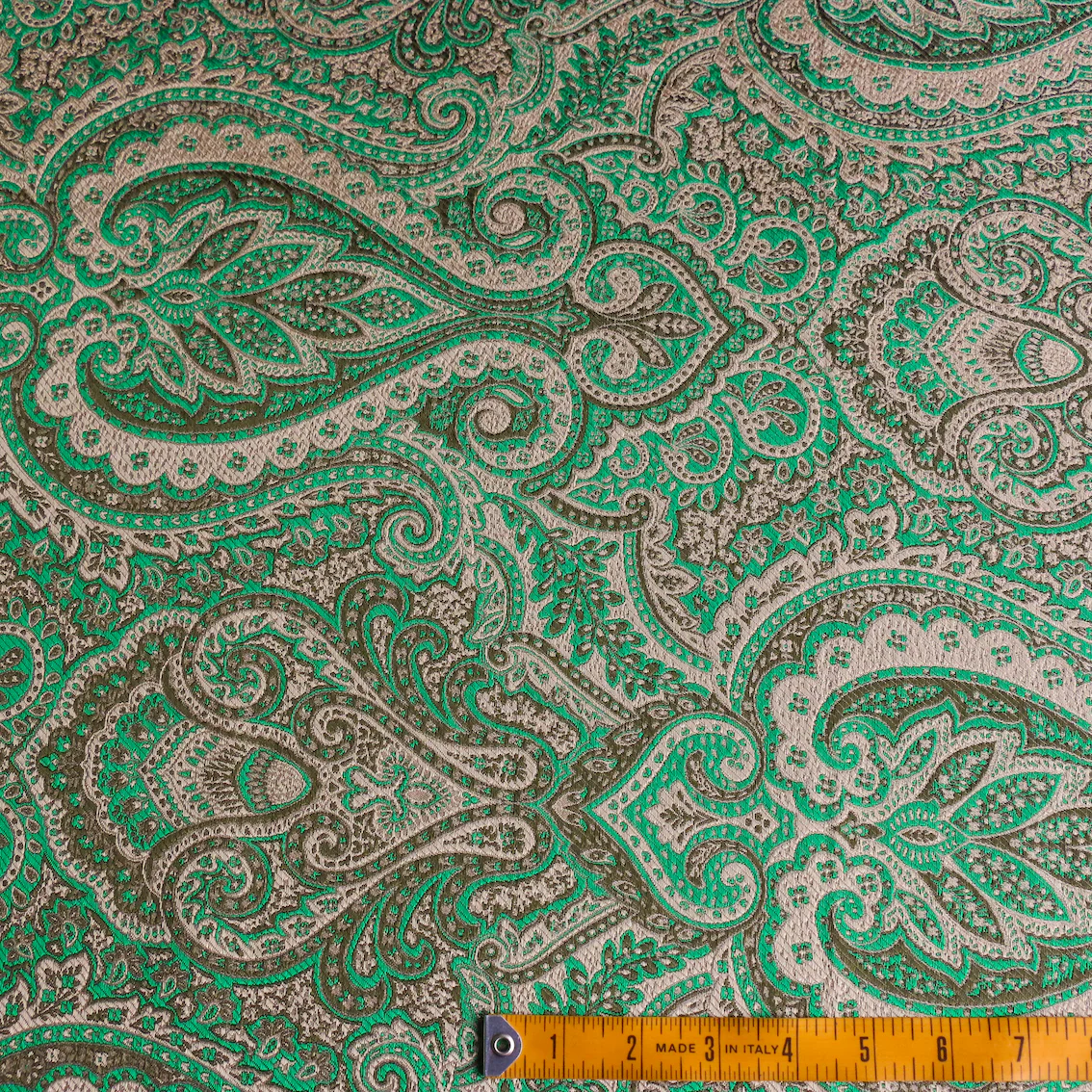 Emerald Paisley Brocade - Image 3