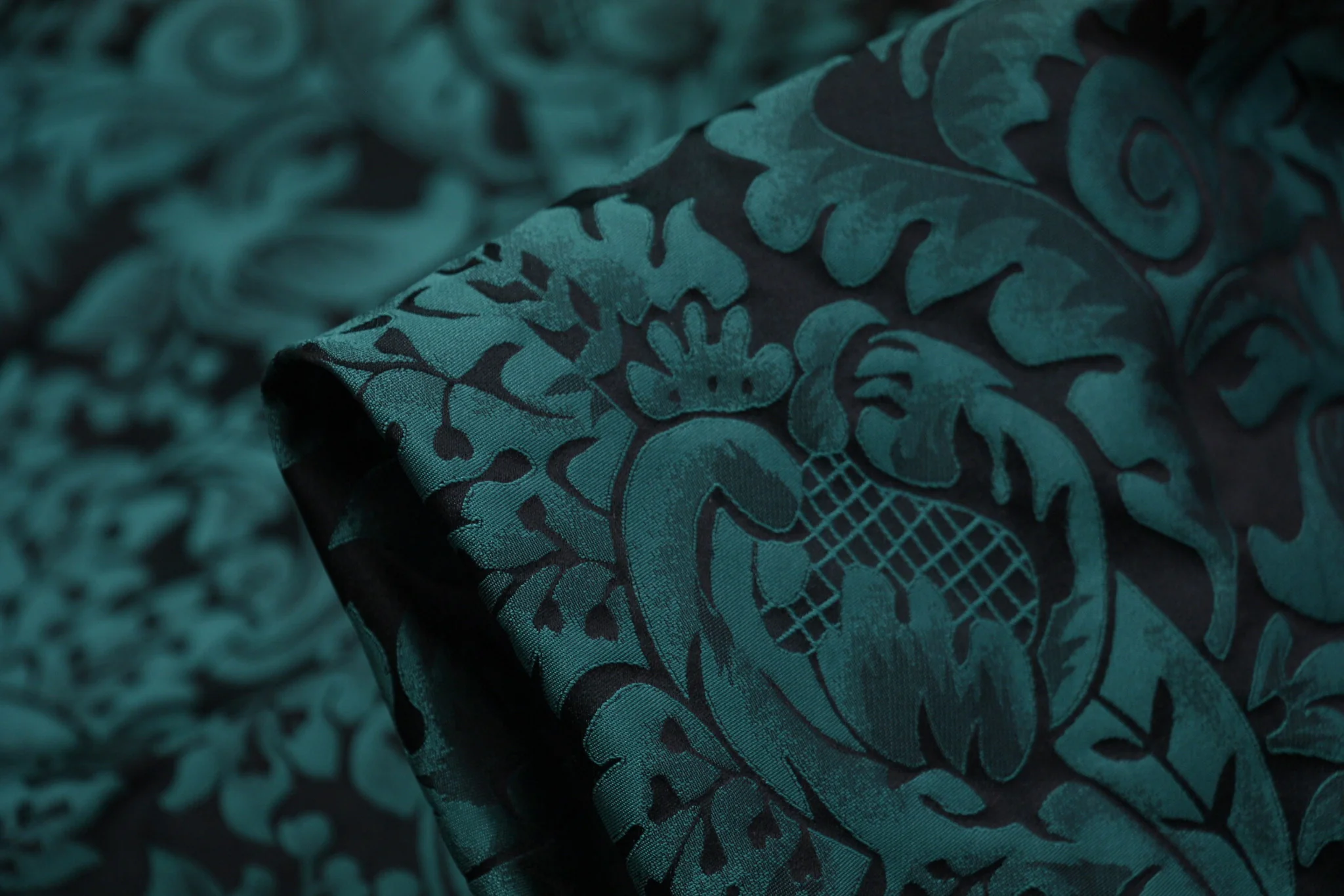 Emerald Renaissance Jacquard