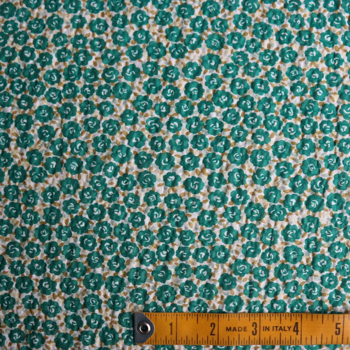 Emerald Spring Seersucker Cotton - Image 3