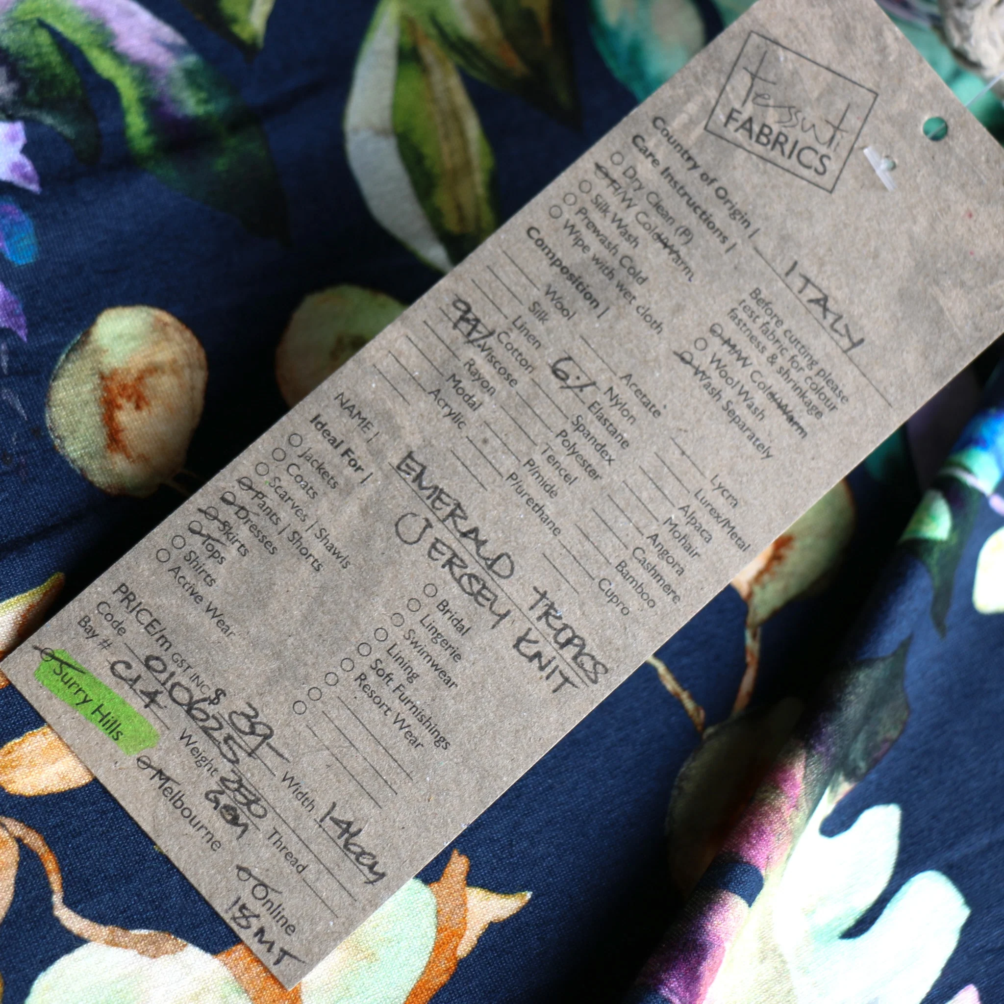 Emerald Tropics Viscose Jersey - Image 5