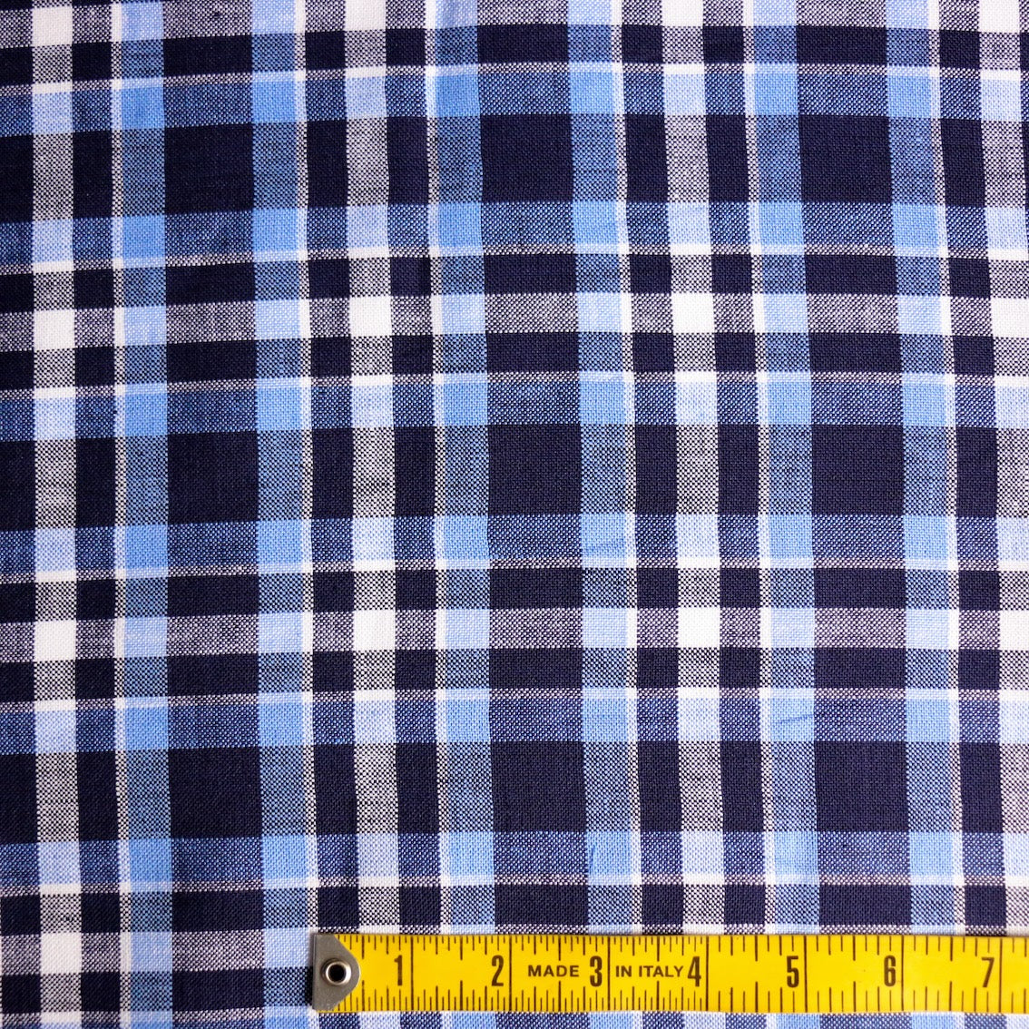 Emilia Plaid Check Linen - Image 2