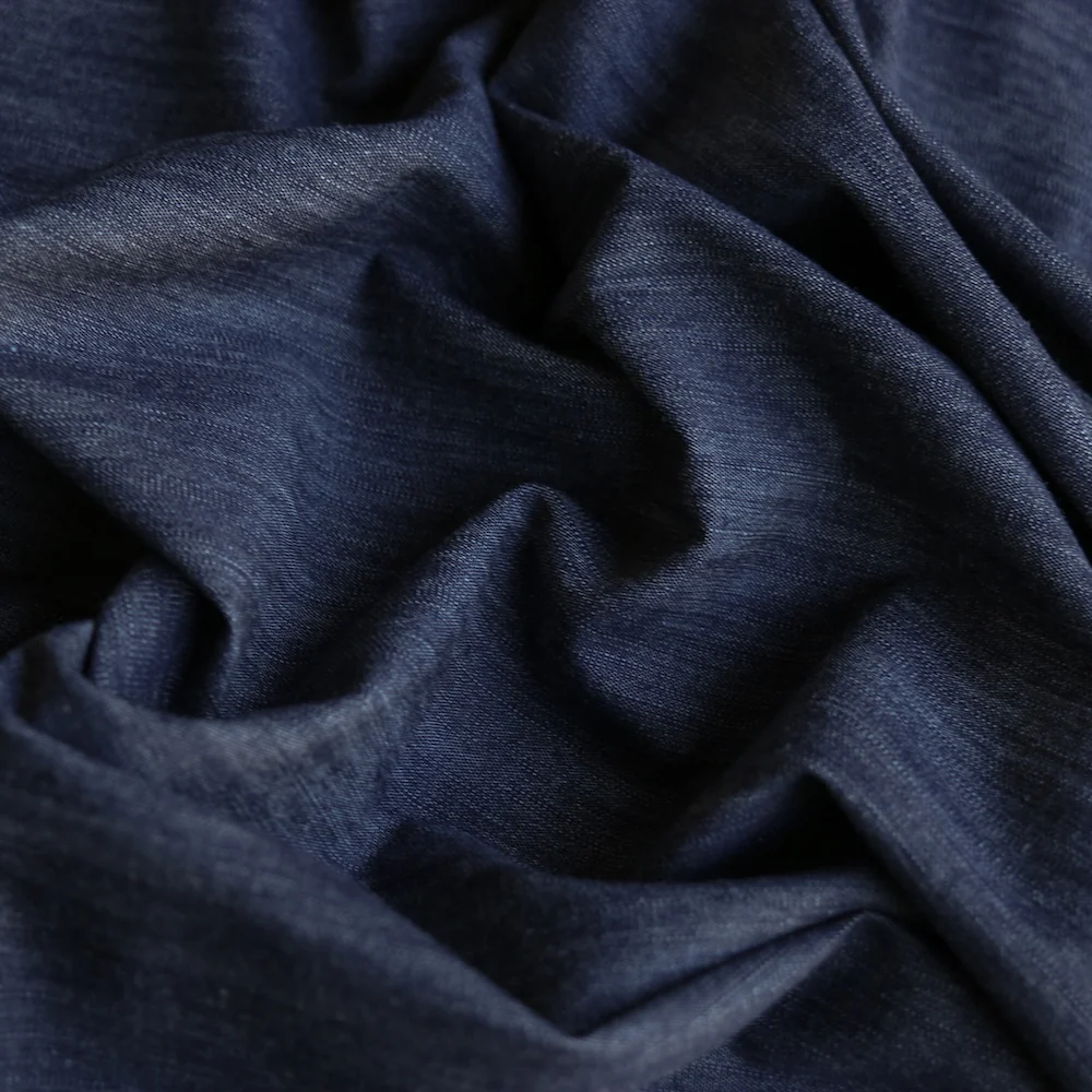 Emma Navy - Double Sided Stretch Denim - Image 2