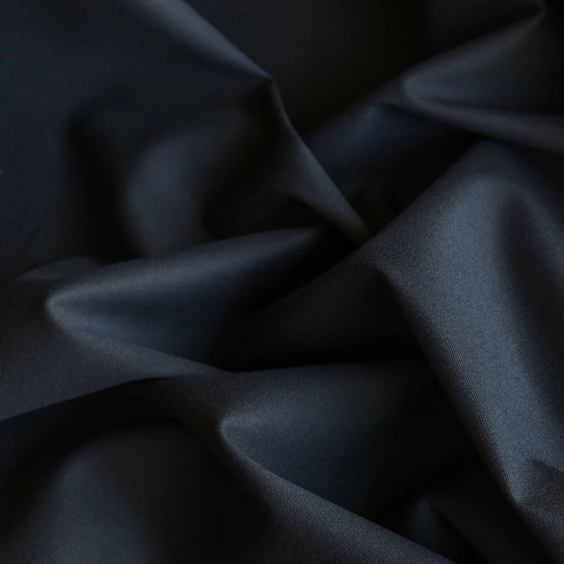 Emmanuelle Navy Stretch Cotton - Image 2