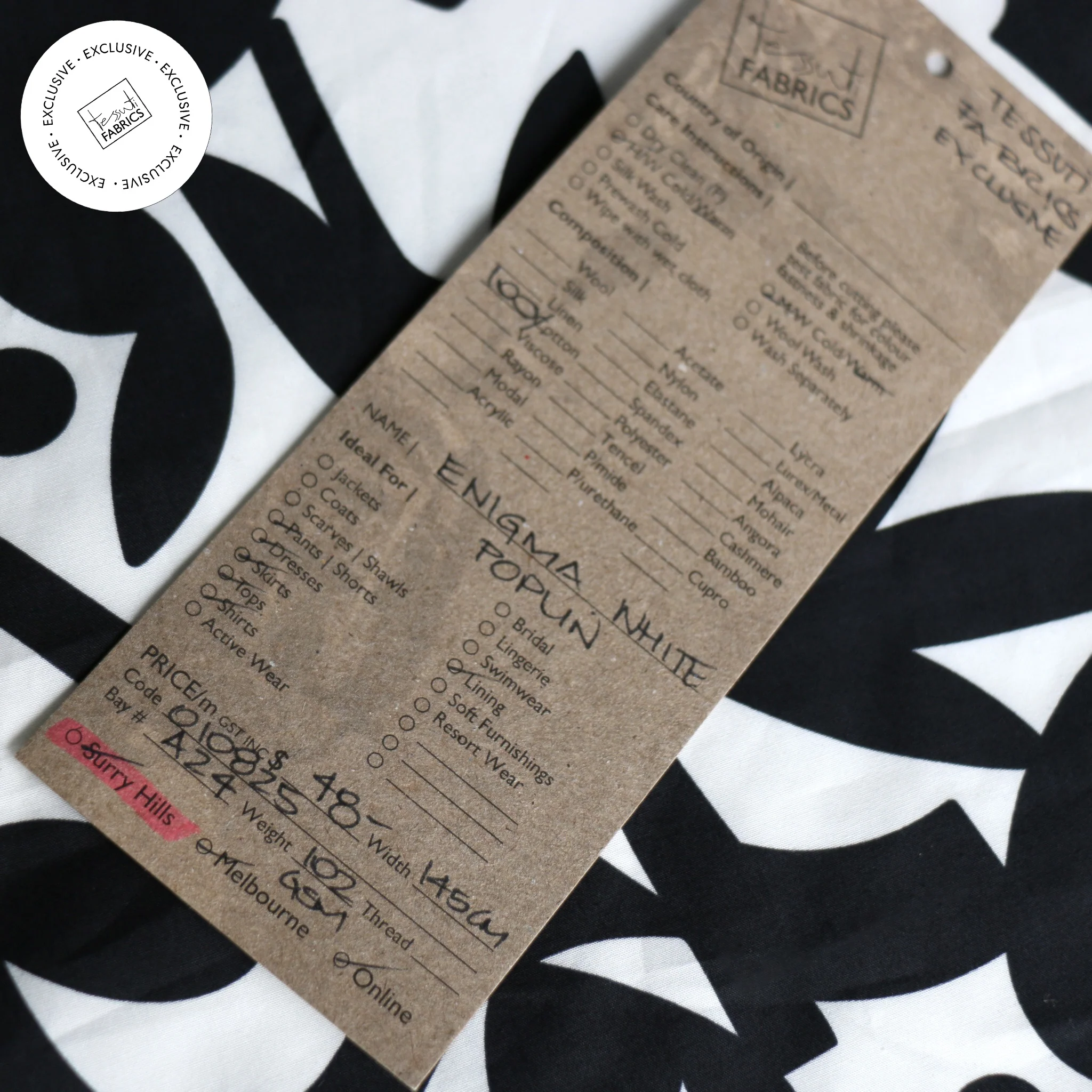 Enigma White Poplin - Image 4
