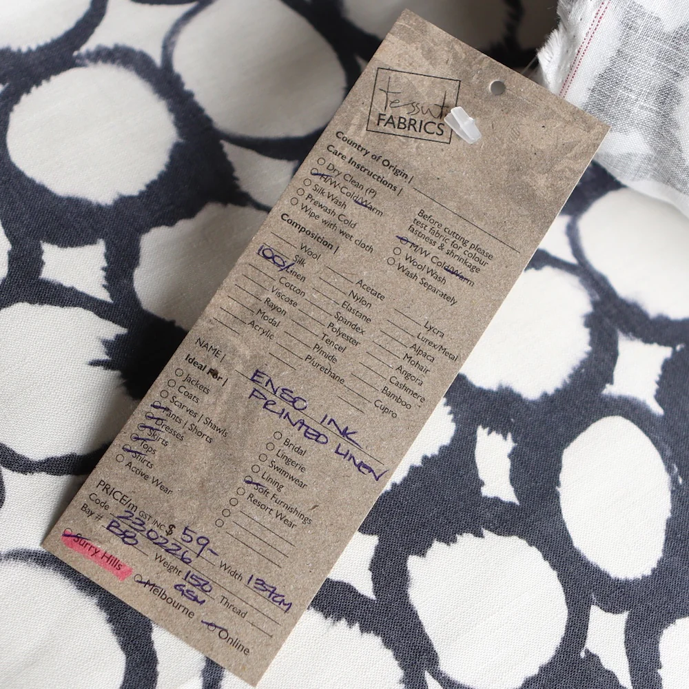 Enso Ink Printed Linen - Image 5