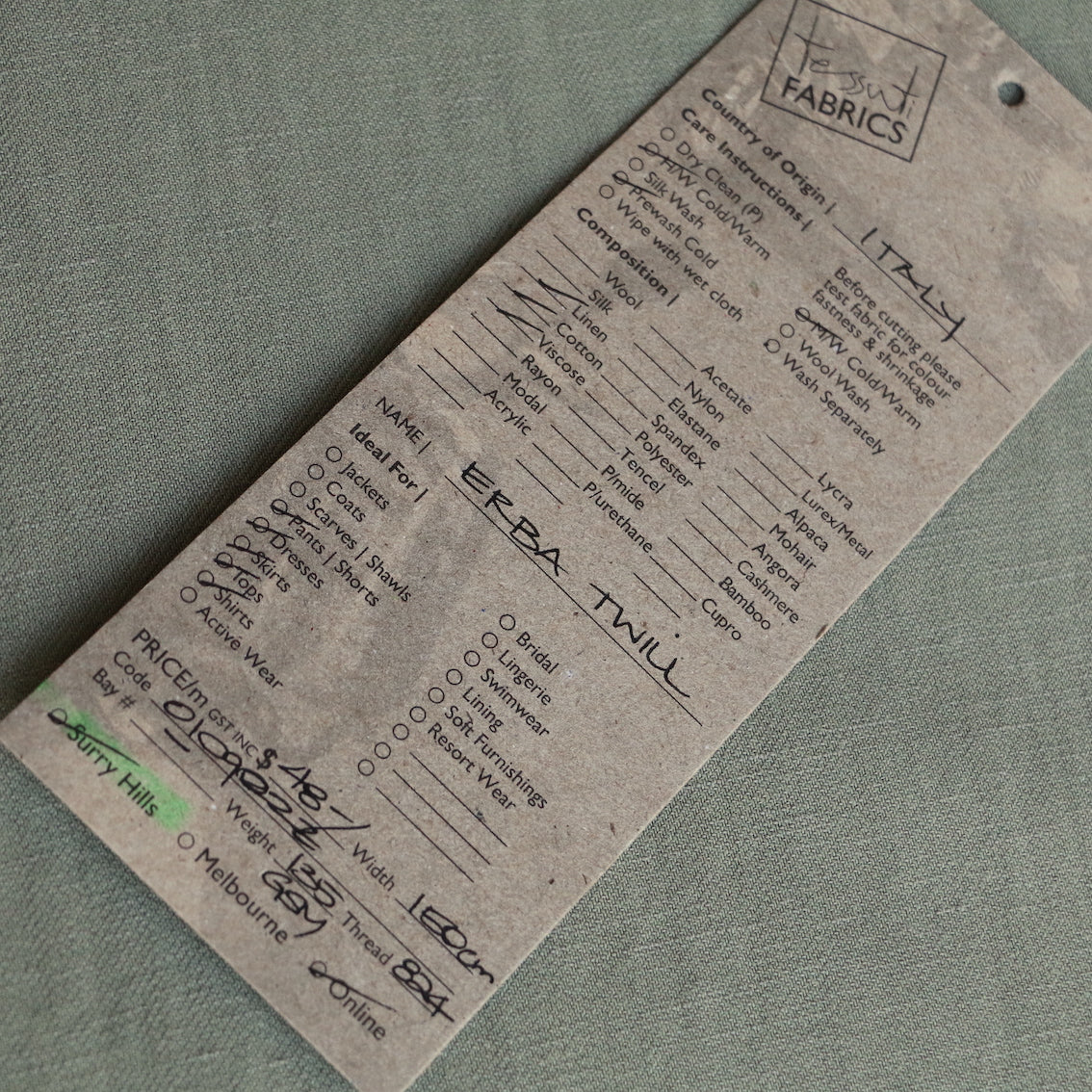 Erba Twill Viscose/Linen/Cotton - Image 3