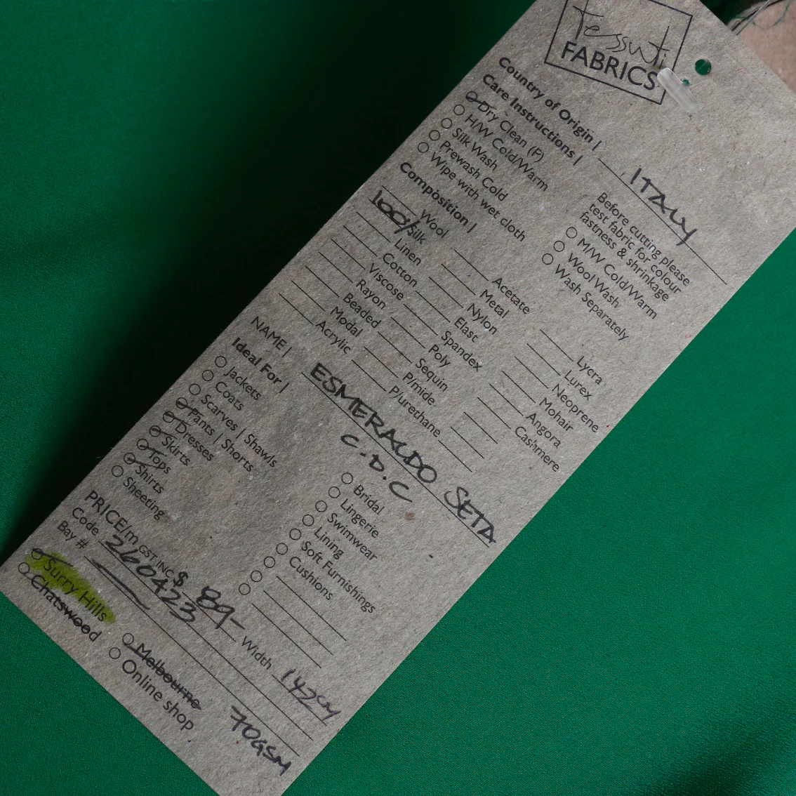 Esmeraldo Seta Silk Crepe De Chine - Image 3