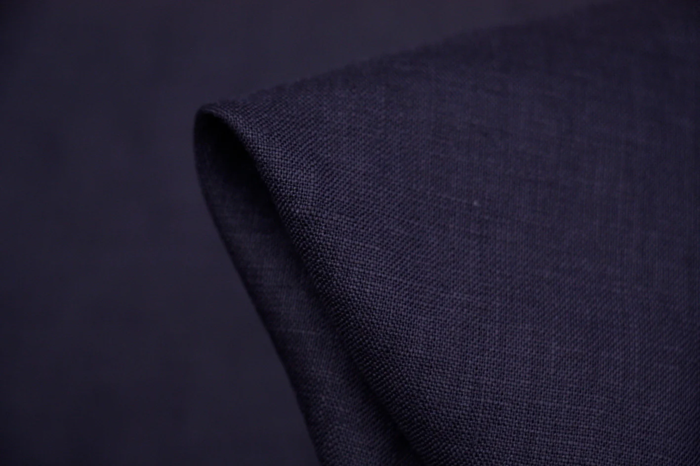 Estate Navy - Soft Finish Linen