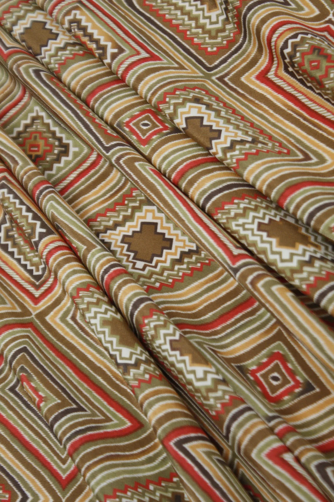 Etnico Crepe de Chine Olive - Image 4