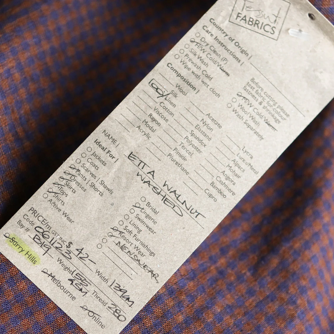 Etta Walnut Linen - Image 3