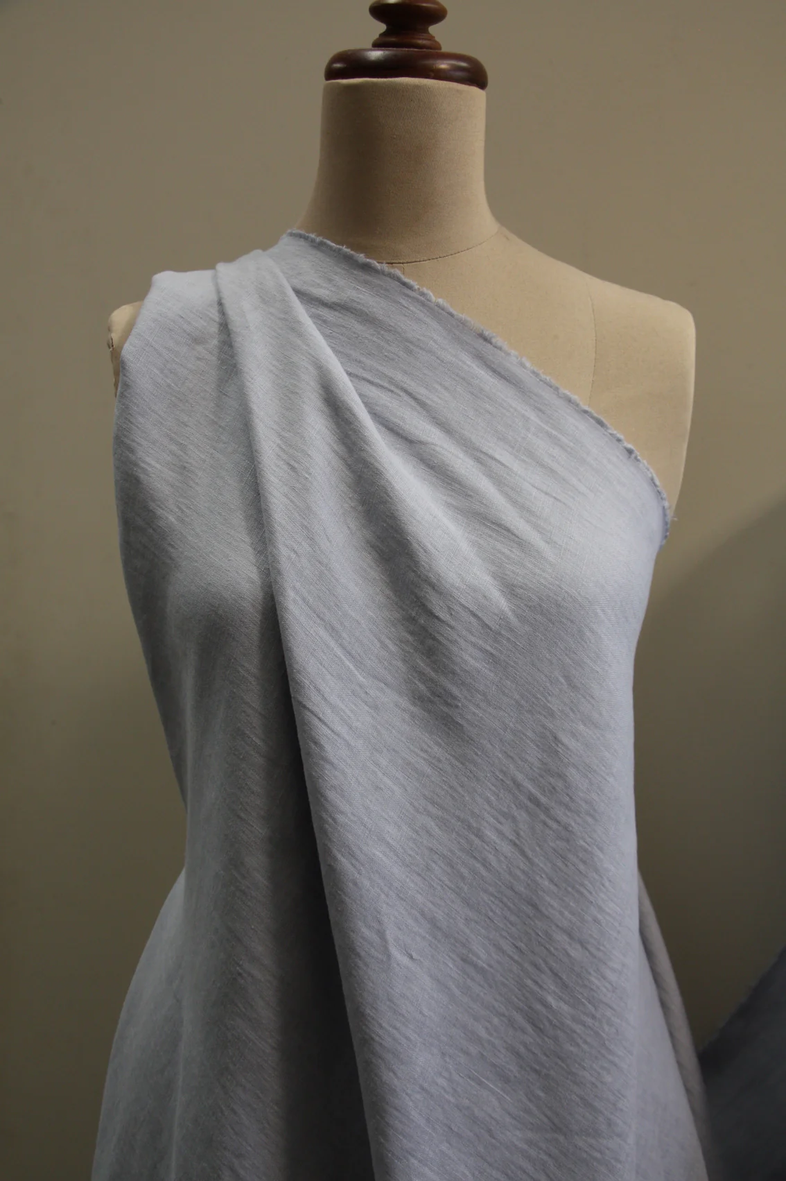 EU Pale Blue Washed Linen - Image 3