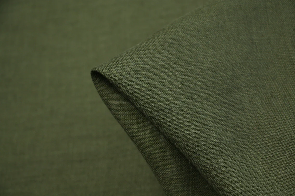 EU Spinach Washed Linen