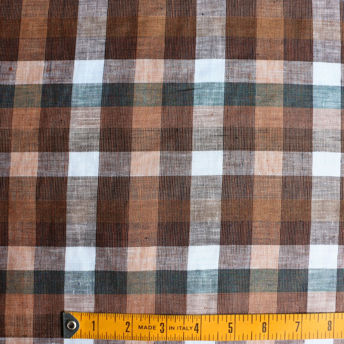 Everly Check Walnut Linen - Image 3