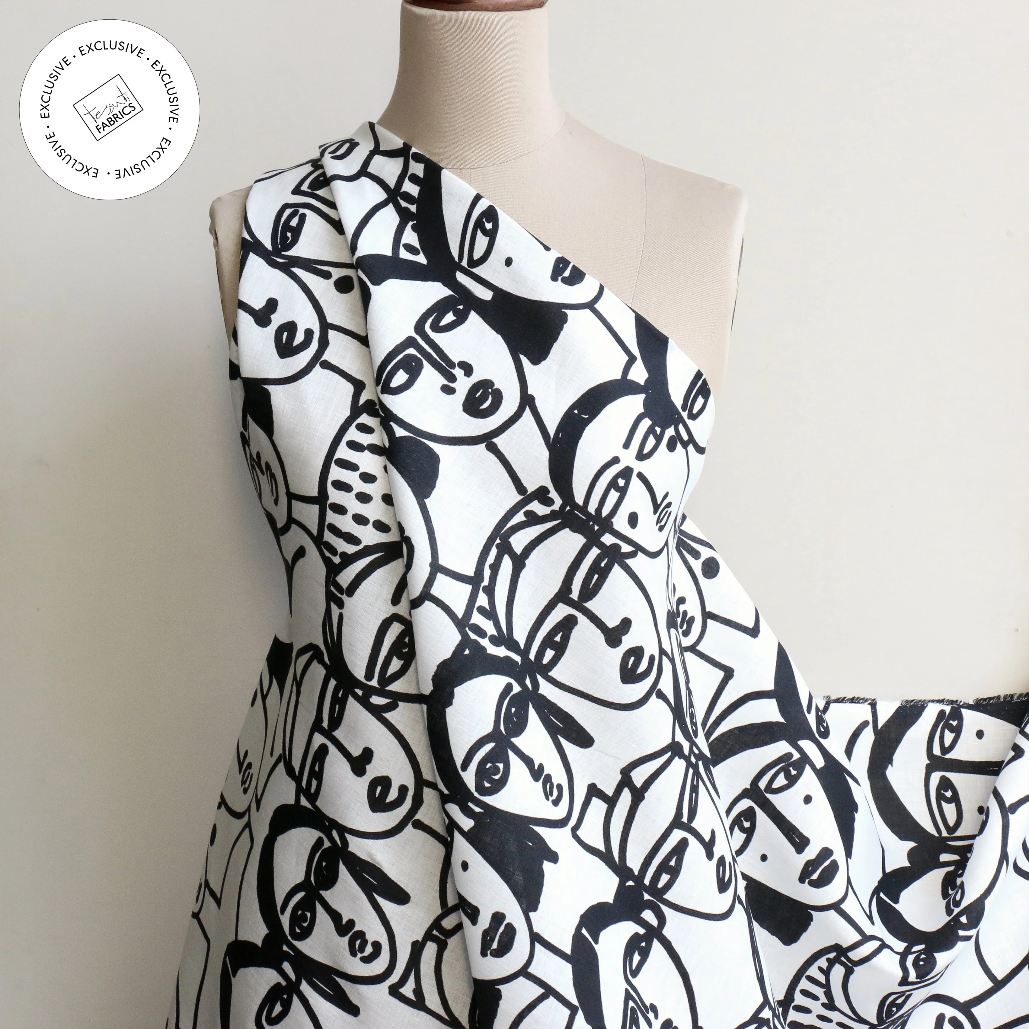 Face To Face Printed Linen - Image 8