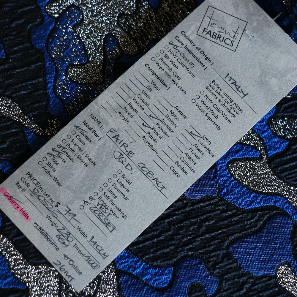 Faire Cobalt Jacquard - Image 4